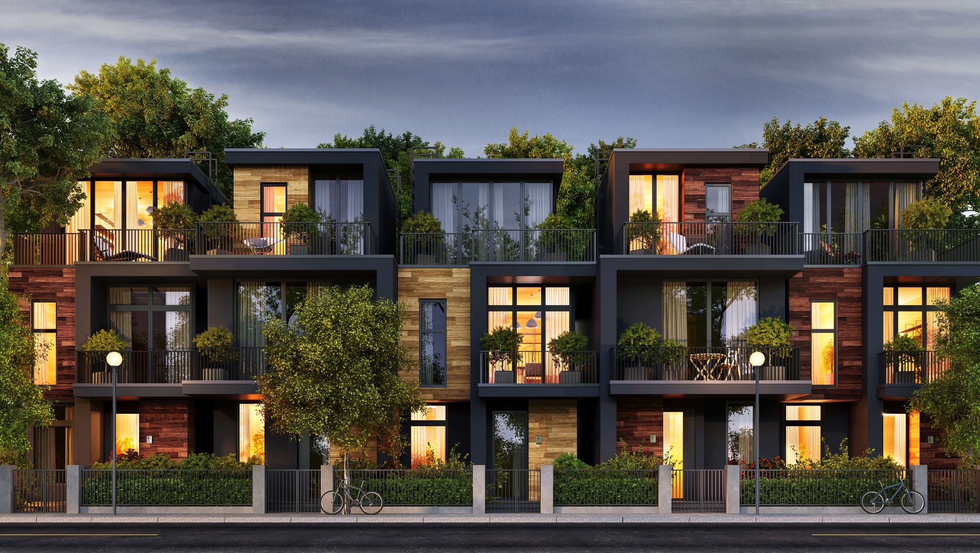 Modern townhouse design